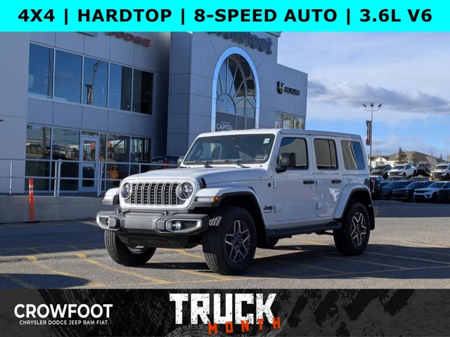 2026 Jeep Wrangler Sahara - 12.3 inch display - Blind Spot Mon - Body Color 3 Piece HT - & Tons More!
