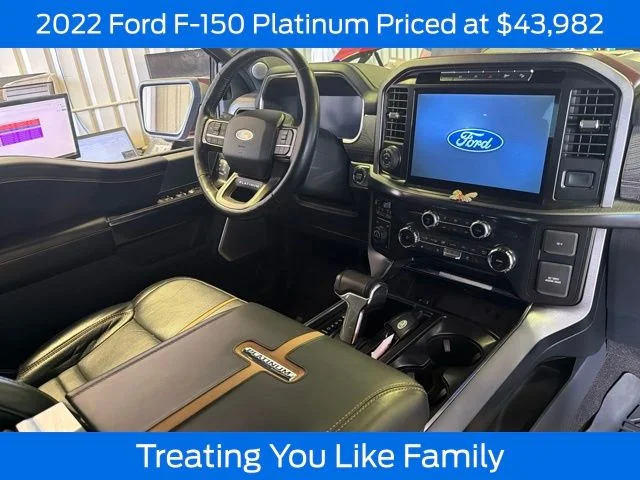Used 2022 Rapid Red Metallic Tinted Clearcoat Ford Platinum image 1