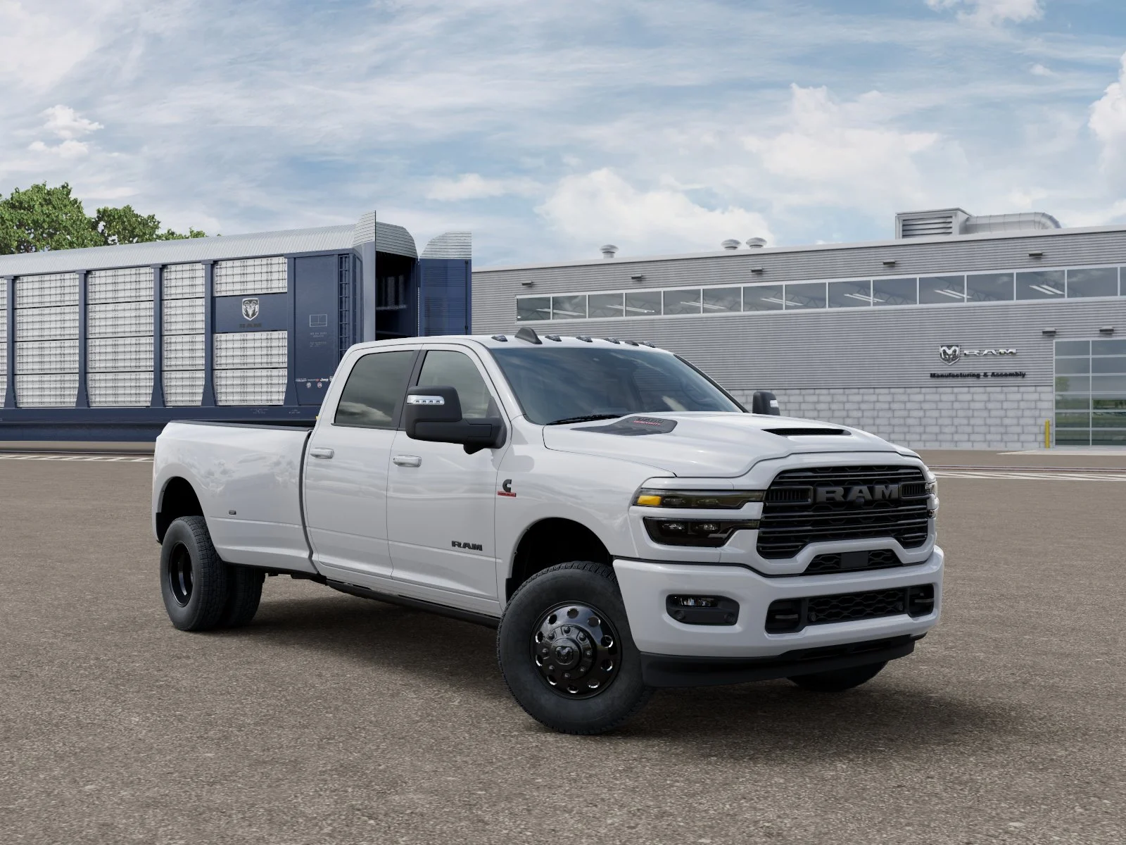 New 2026 Bright White Clear-Coat Exterior Paint RAM LARAMIE image 3