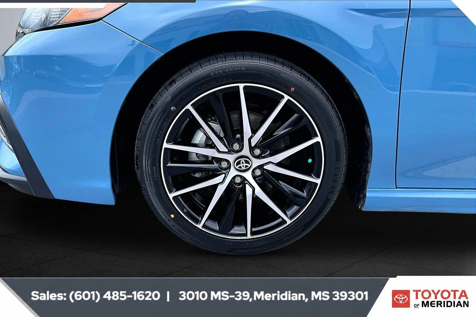 Used 2024 Cavalry Blue Toyota SE image 7