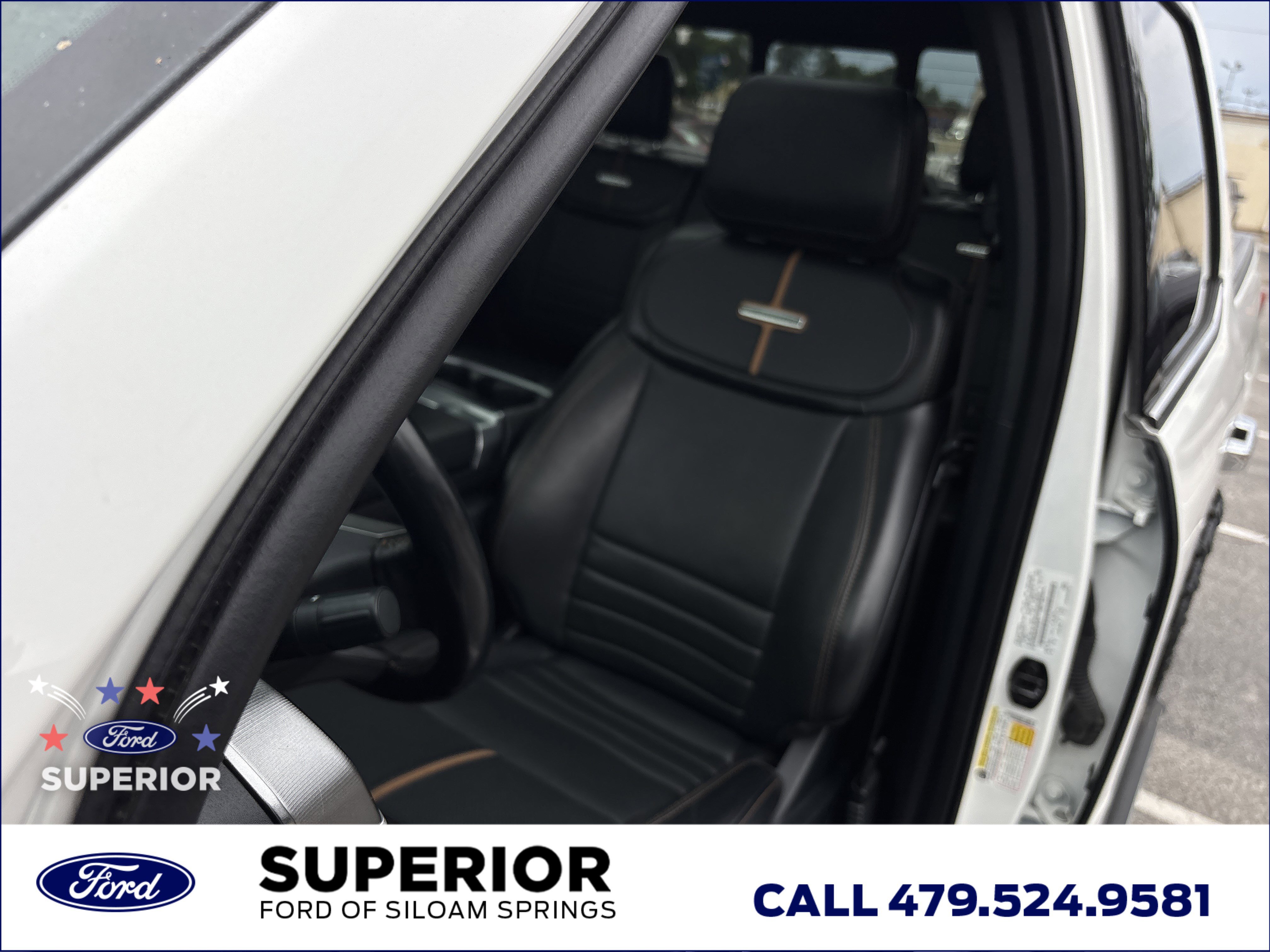 Used 2023 Star White Metallic Tri-Coat Ford Platinum 4WD image 24