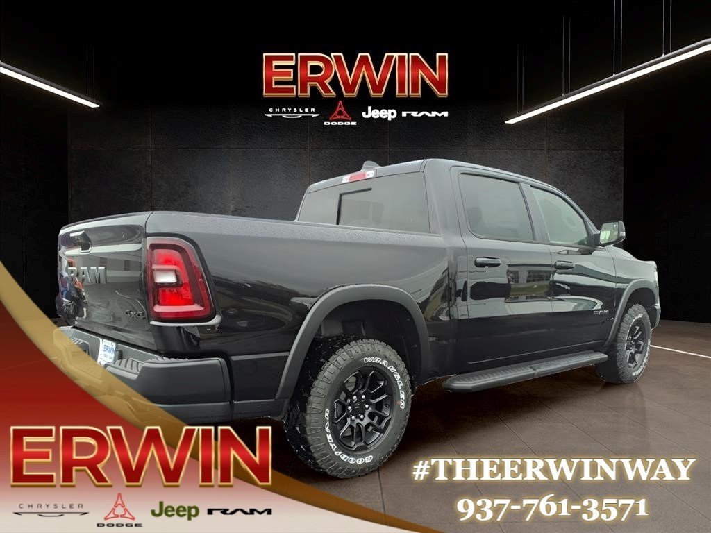 New 2026 Diamond Black Crystal Pearl-Coat Exterior Paint RAM Rebel image 2