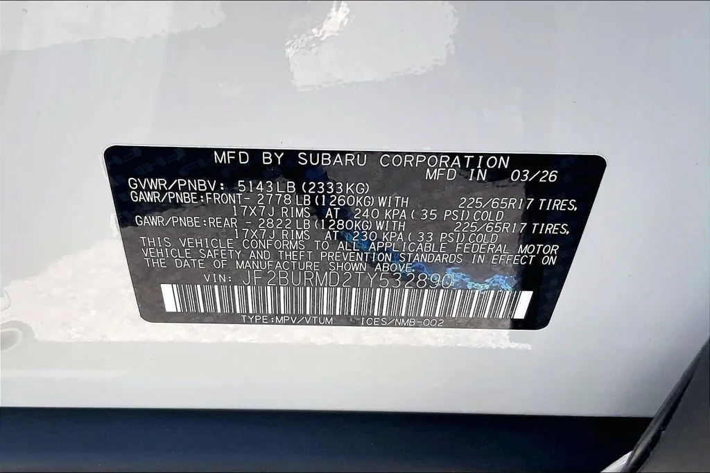 New 2026 CRYSTAL WHITE PEARL Subaru Wilderness image 17