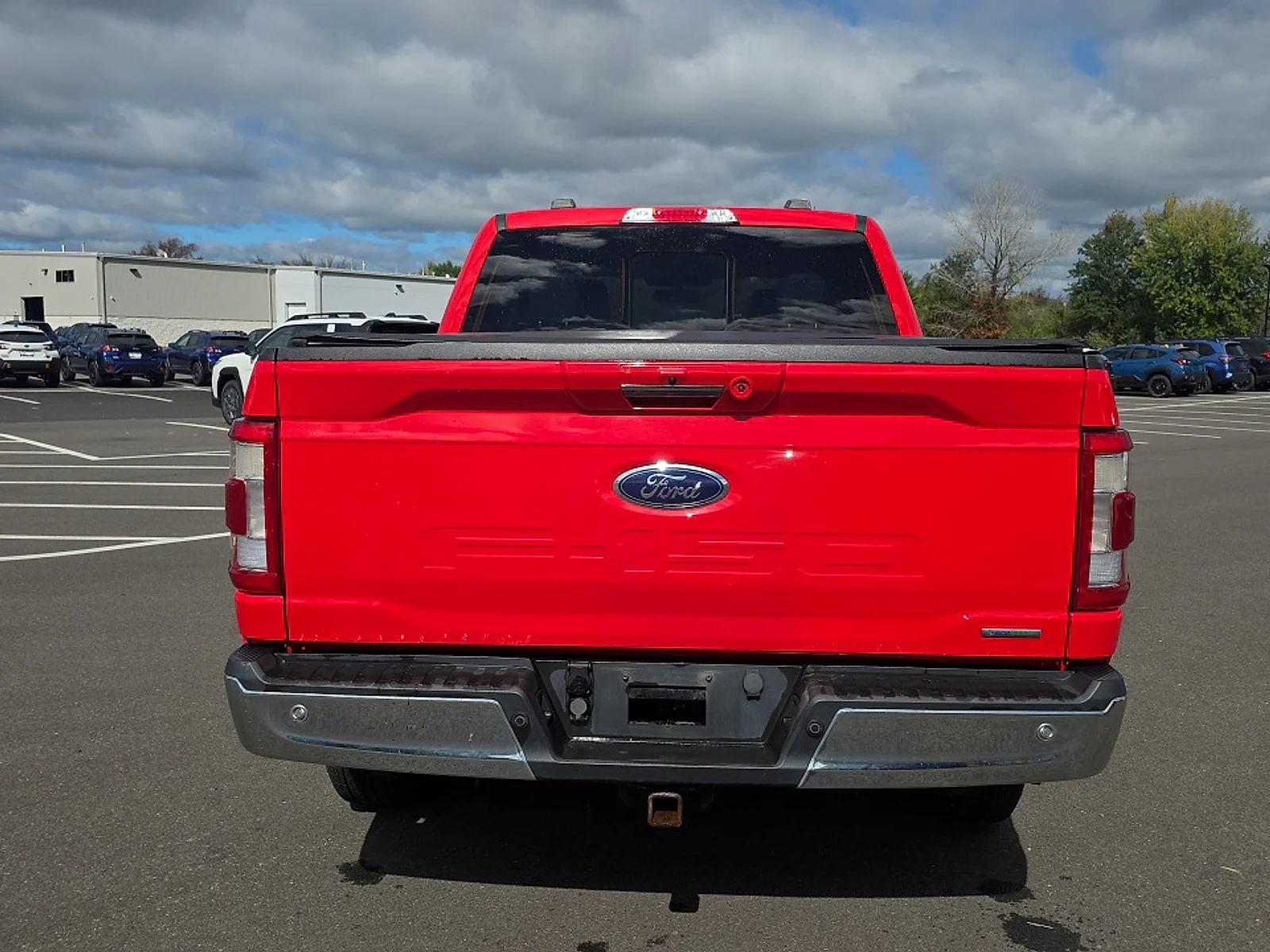 Used 2021 Race Red Ford LARIAT image 5