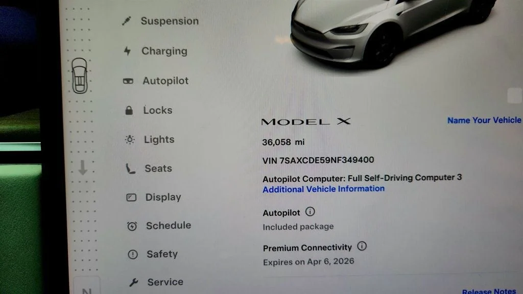 Used 2022 Pearl White Multi-Coat Tesla AWD image 13