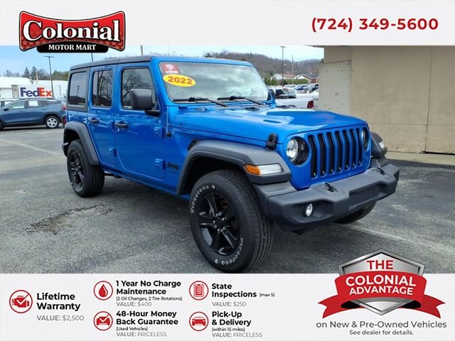 Pre-Owned 2022 Jeep Wrangler Unlimited Sport Altitude 4WD 4D Sport Utility