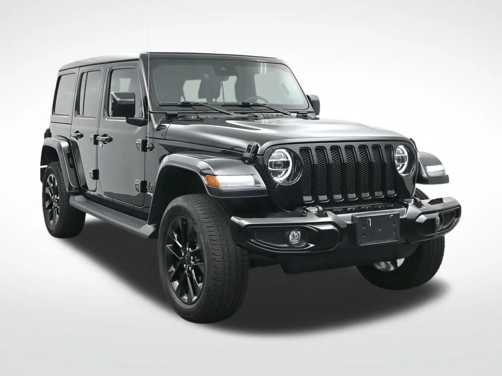 Used 2021 Black Jeep Unlimited Sahara High Altitude image 3