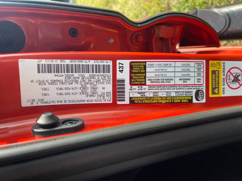 Used 2017 Red Toyota TRD Off-Road image 25