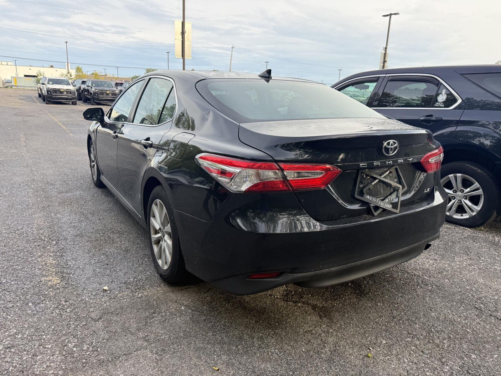Used 2020 Midnight Black Metallic Toyota LE image 5
