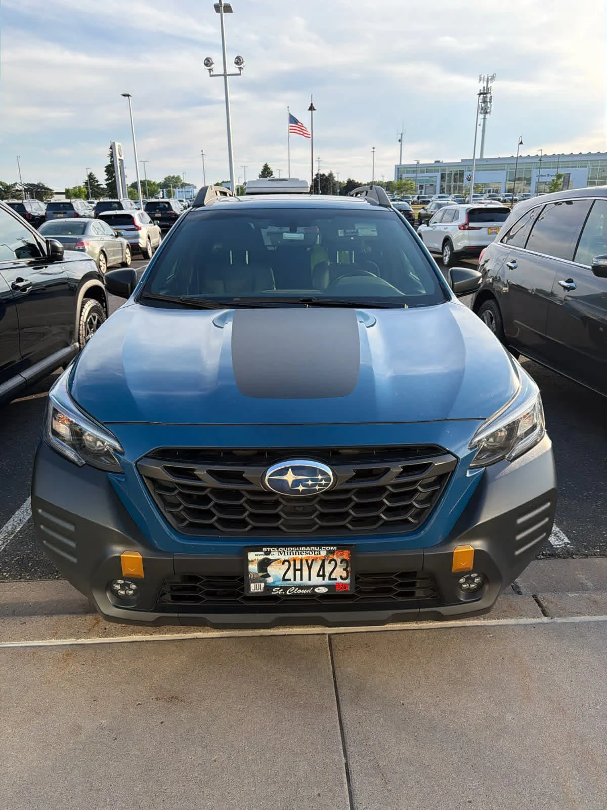 Used 2022 Geyser Blue Subaru Wilderness image 2