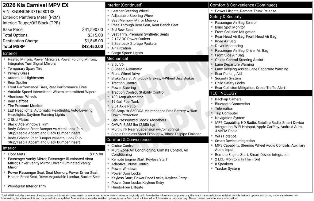 Used 2026 Gray Kia EX image 24