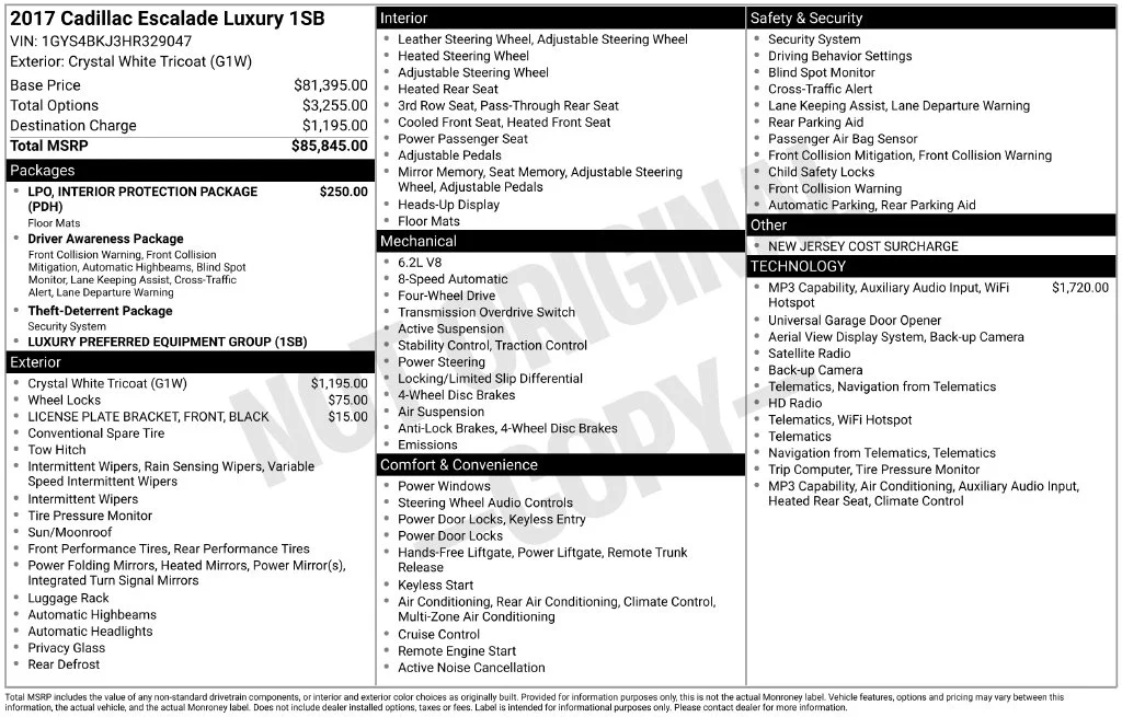 Used 2017 White Cadillac Luxury image 6
