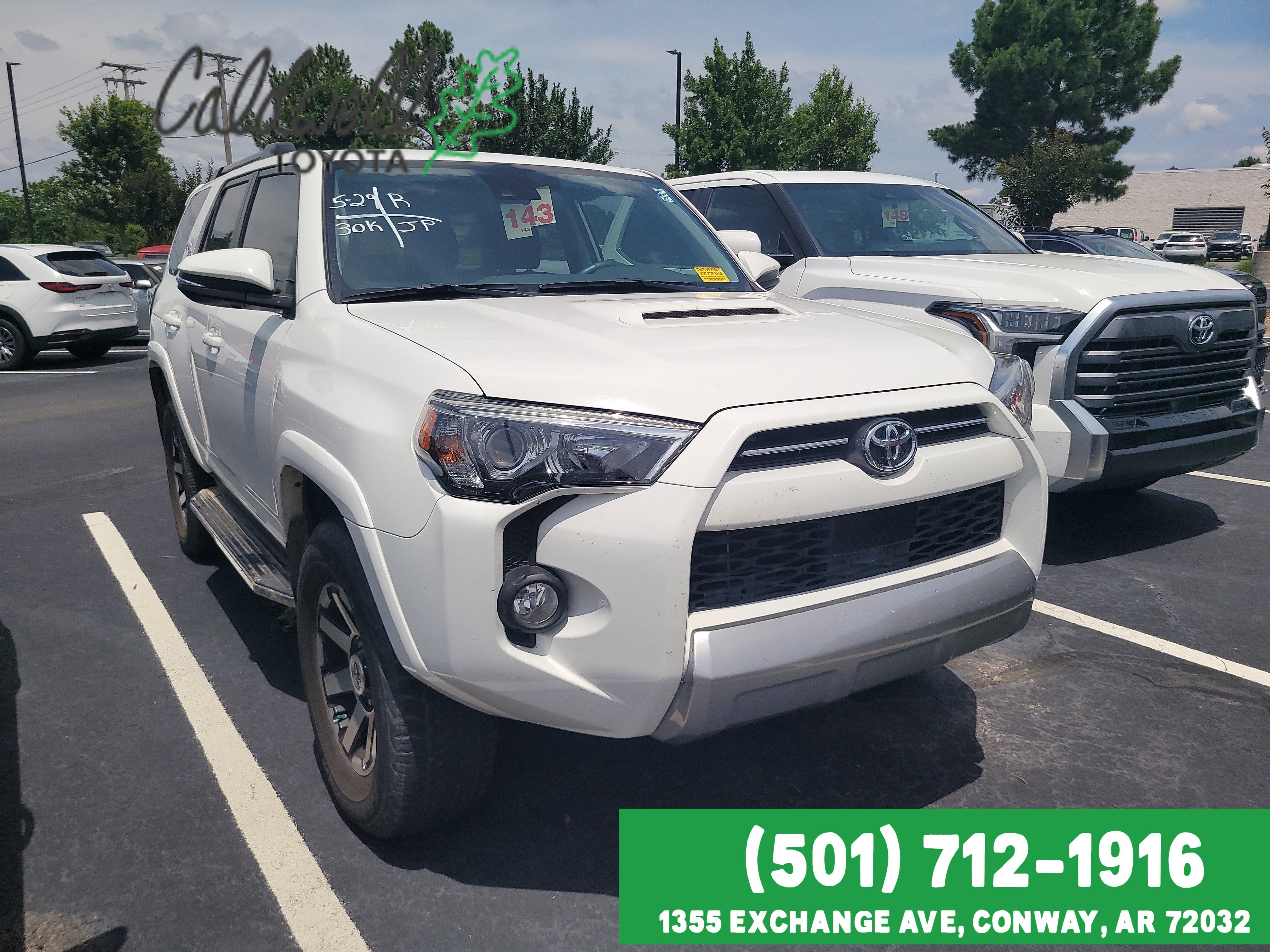 Super White 2020 Toyota 4Runner TRD Off-Road Premium 4WD SUV / Crossover Four-Wheel Drive