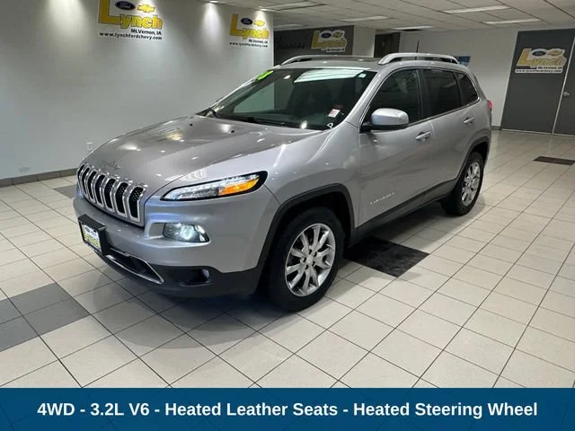 Used 2018 Jeep Cherokee Limited with VIN 1C4PJMDXXJD571662 for sale in Mount Vernon, IA