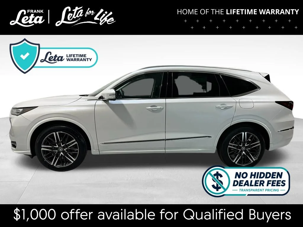 New 2026 Platinum White Pearl Acura Advance Package image 2