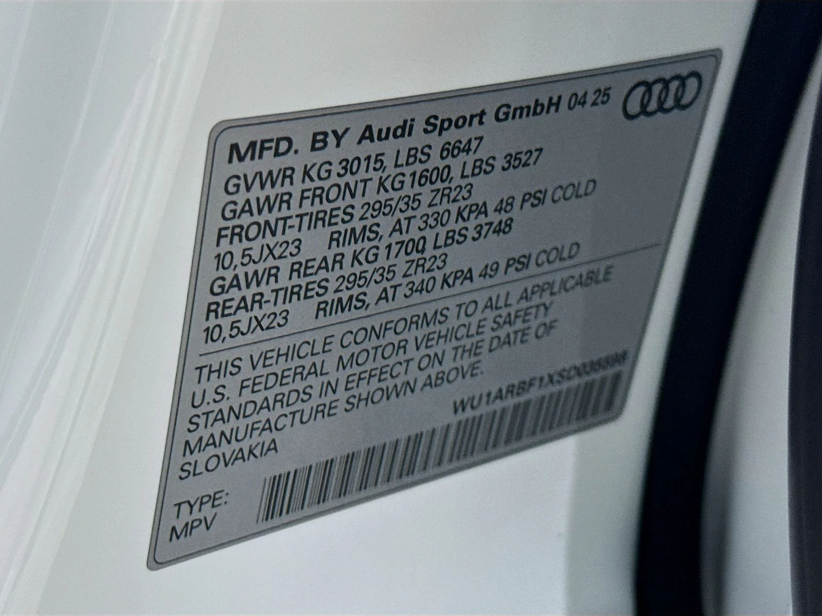 New 2025 White Audi 4.0T image 34
