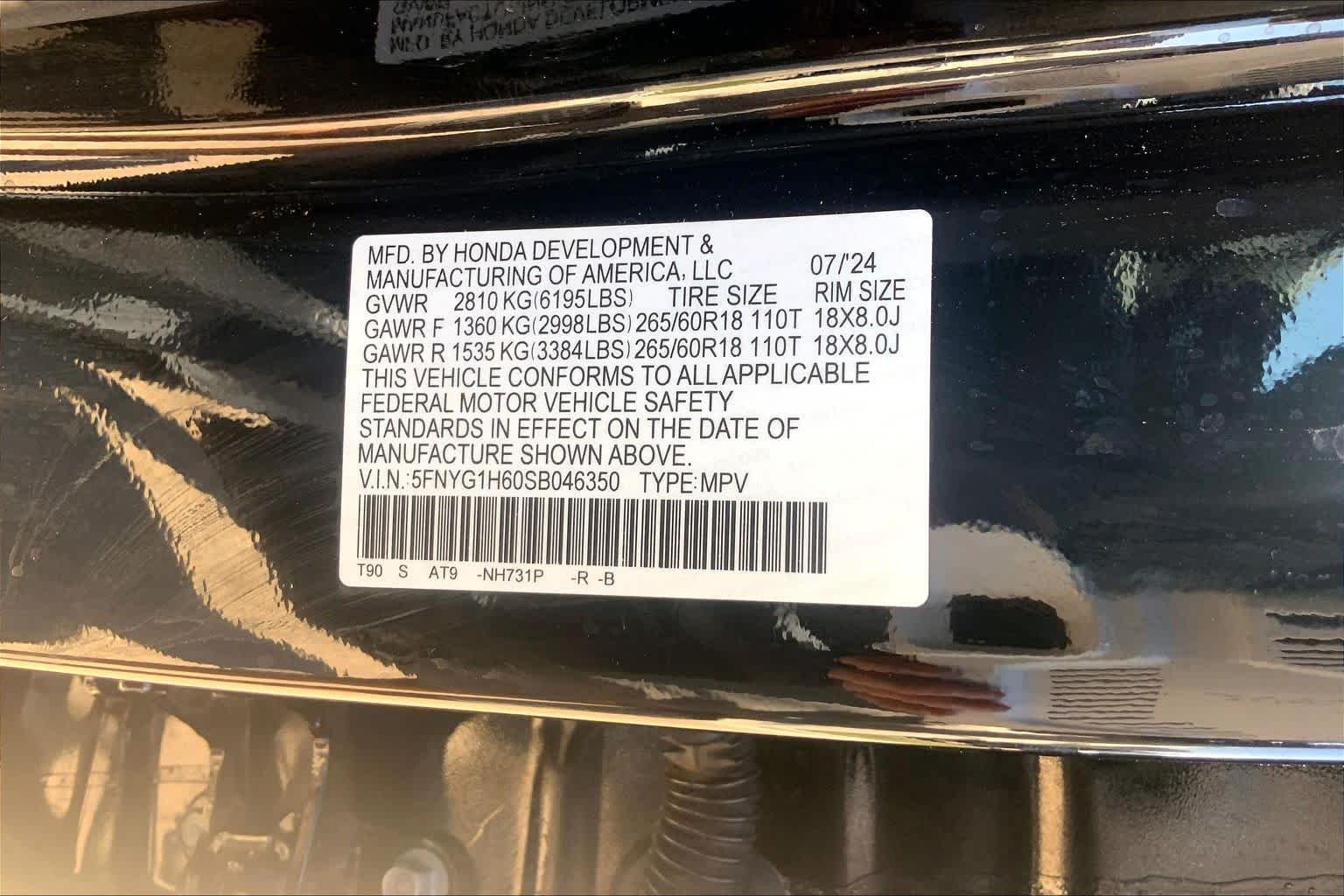 Certified Used 2025 Crystal Black Pearl Honda TrailSport image 37