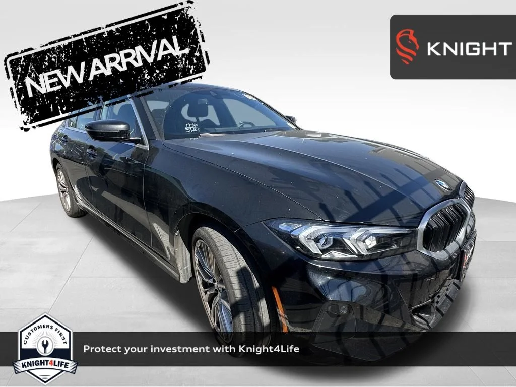 Used 2024 Black Sapphire Metallic BMW 330i image 1
