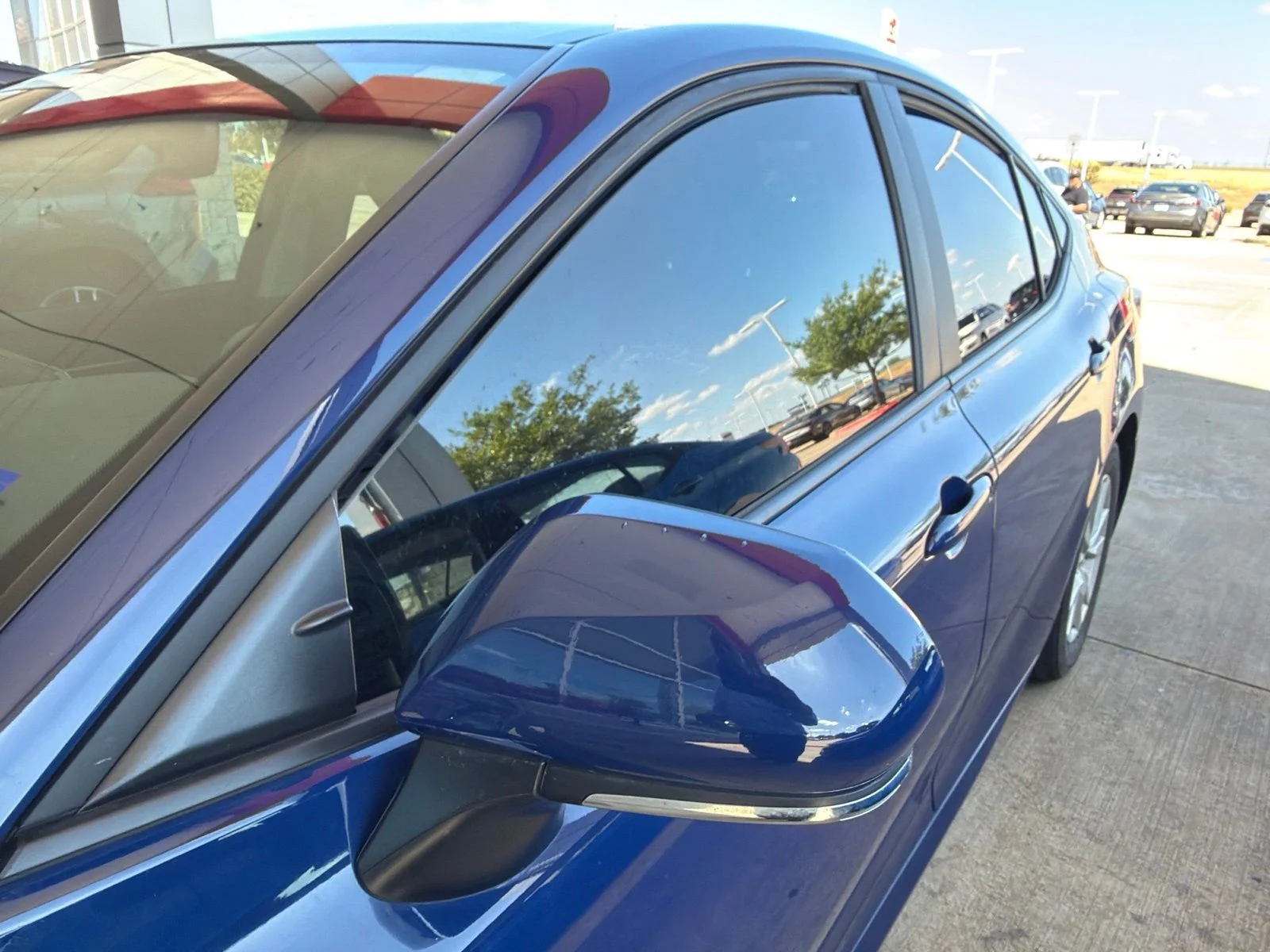 Used 2025 Blue Toyota LE image 4