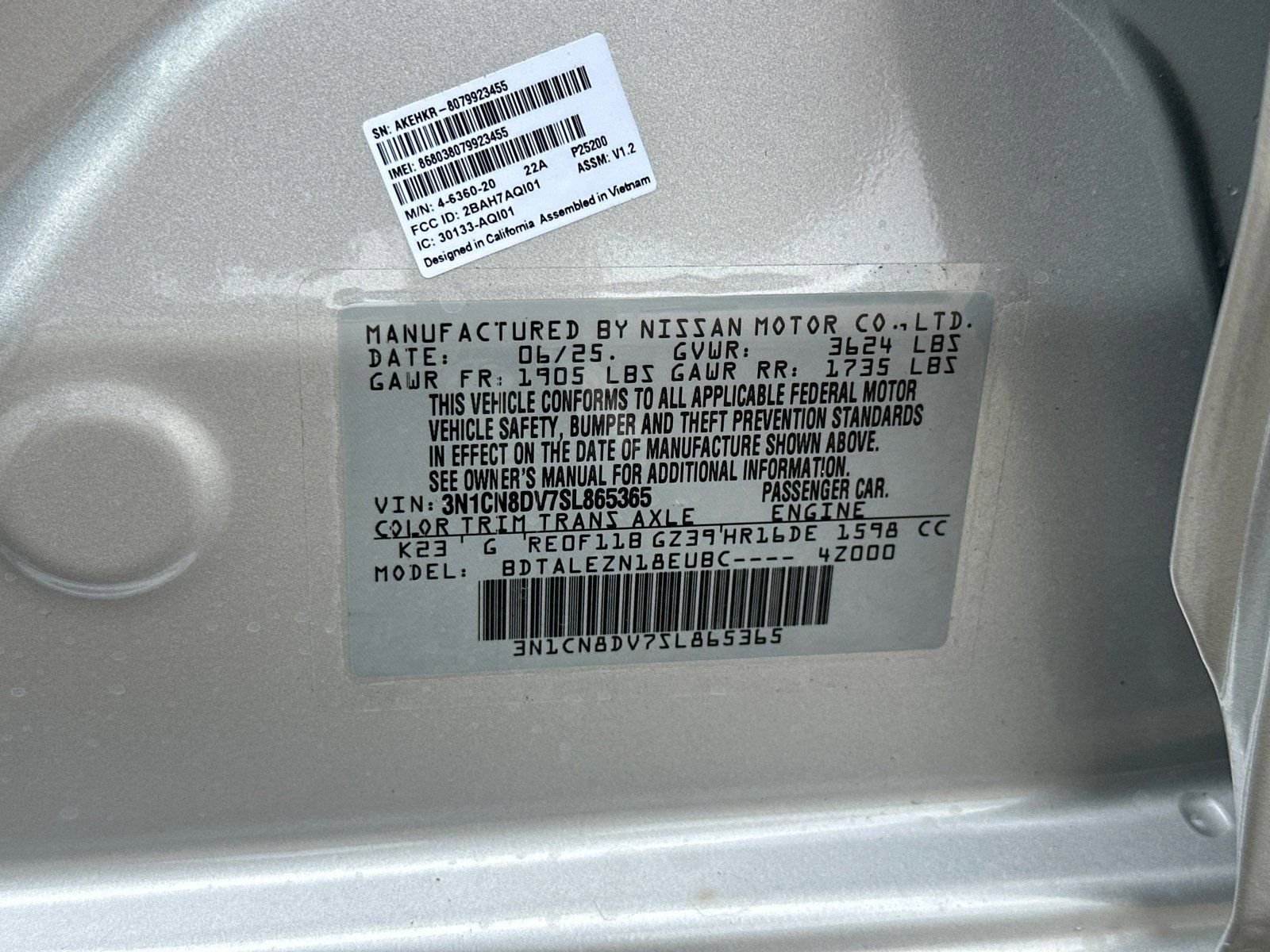 2025 Nissan Versa Sedan S - Photo 32