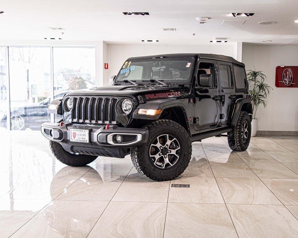 Used 2021 Black Jeep Unlimited Rubicon image 2