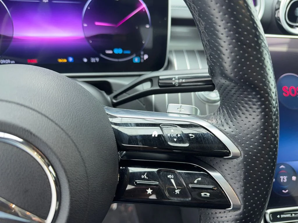 Used 2022 White Mercedes-Benz C 300 AMG® NIGHT PKG,NAV,CAM,PANO,BLIND SPOT image 23