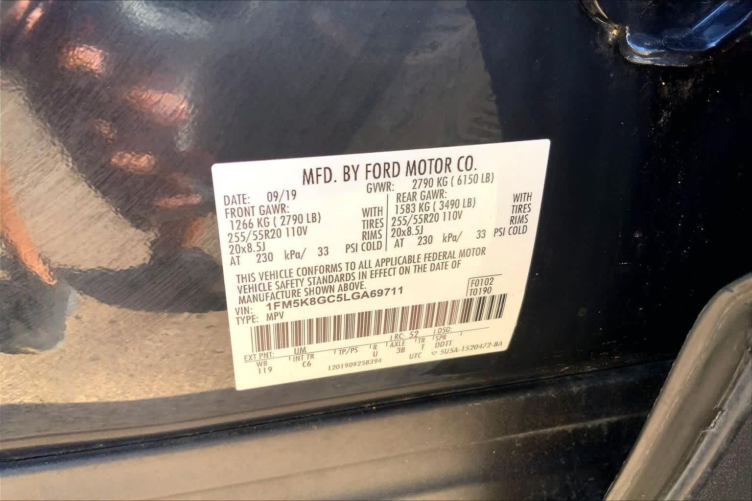 Used 2020 Agate Black Metallic Ford ST image 34