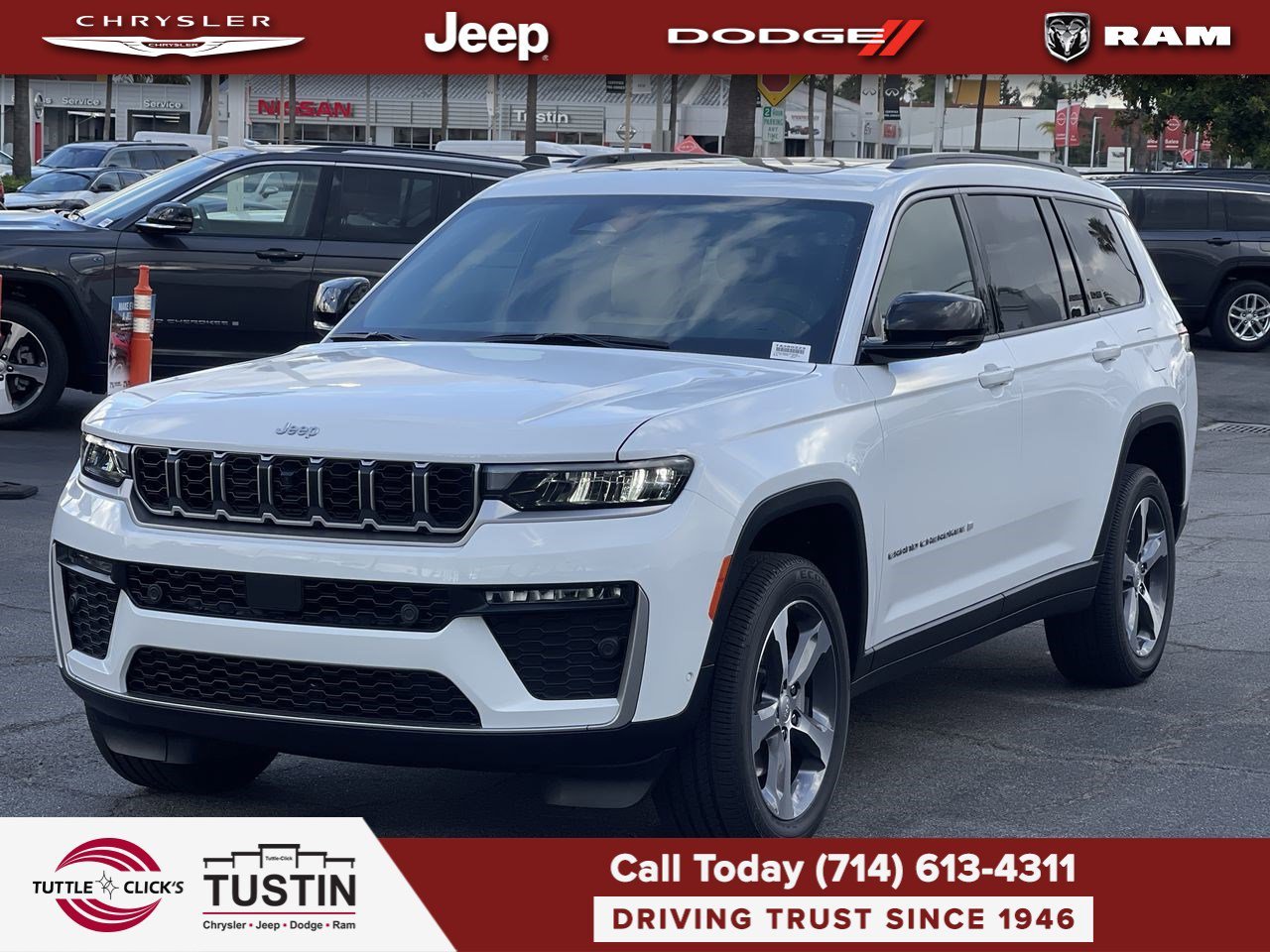New 2026 Bright White Clear-Coat Exterior Paint Jeep Limited image 3