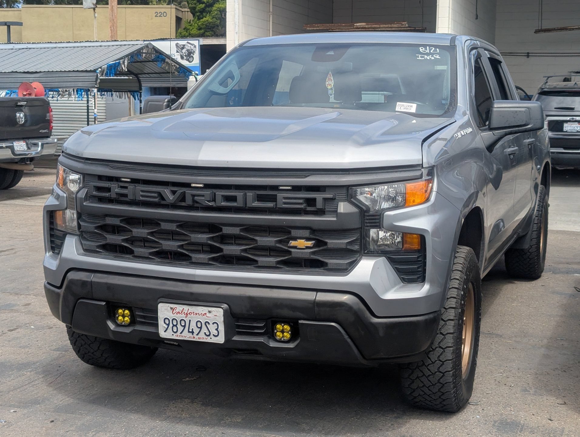 Used 2023 STERLING GRAY METALLIC Chevrolet Work Truck image 1