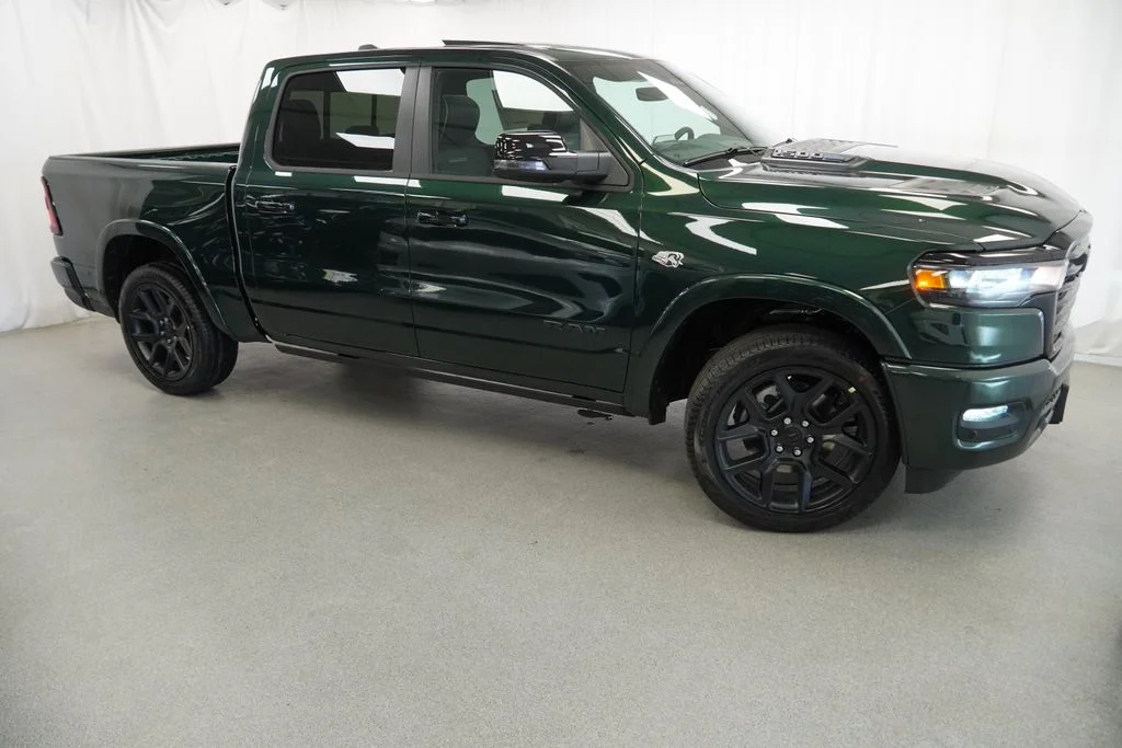 New 2026 Serrano-Green Metallic Exterior Paint RAM Laramie image 9