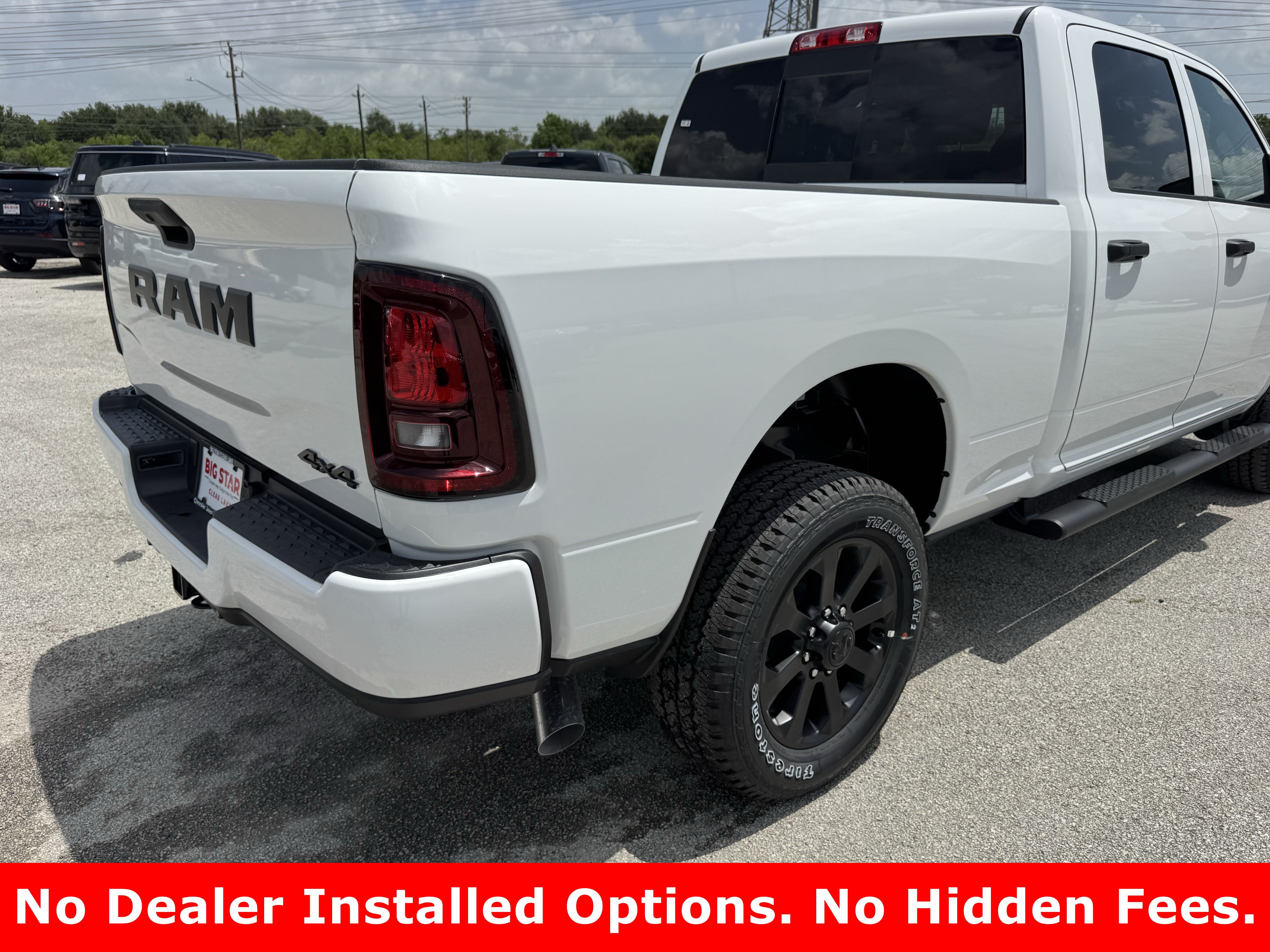 New 2026 Bright White Clearcoat RAM Black Express image 7