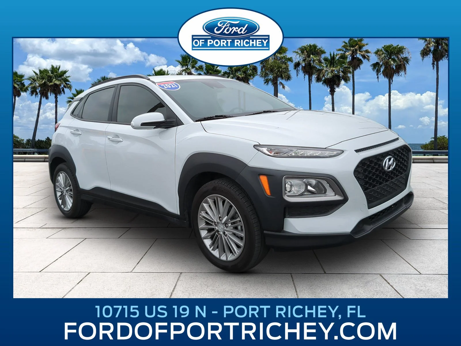 Certified Used 2021 Chalk White Hyundai SEL image 1