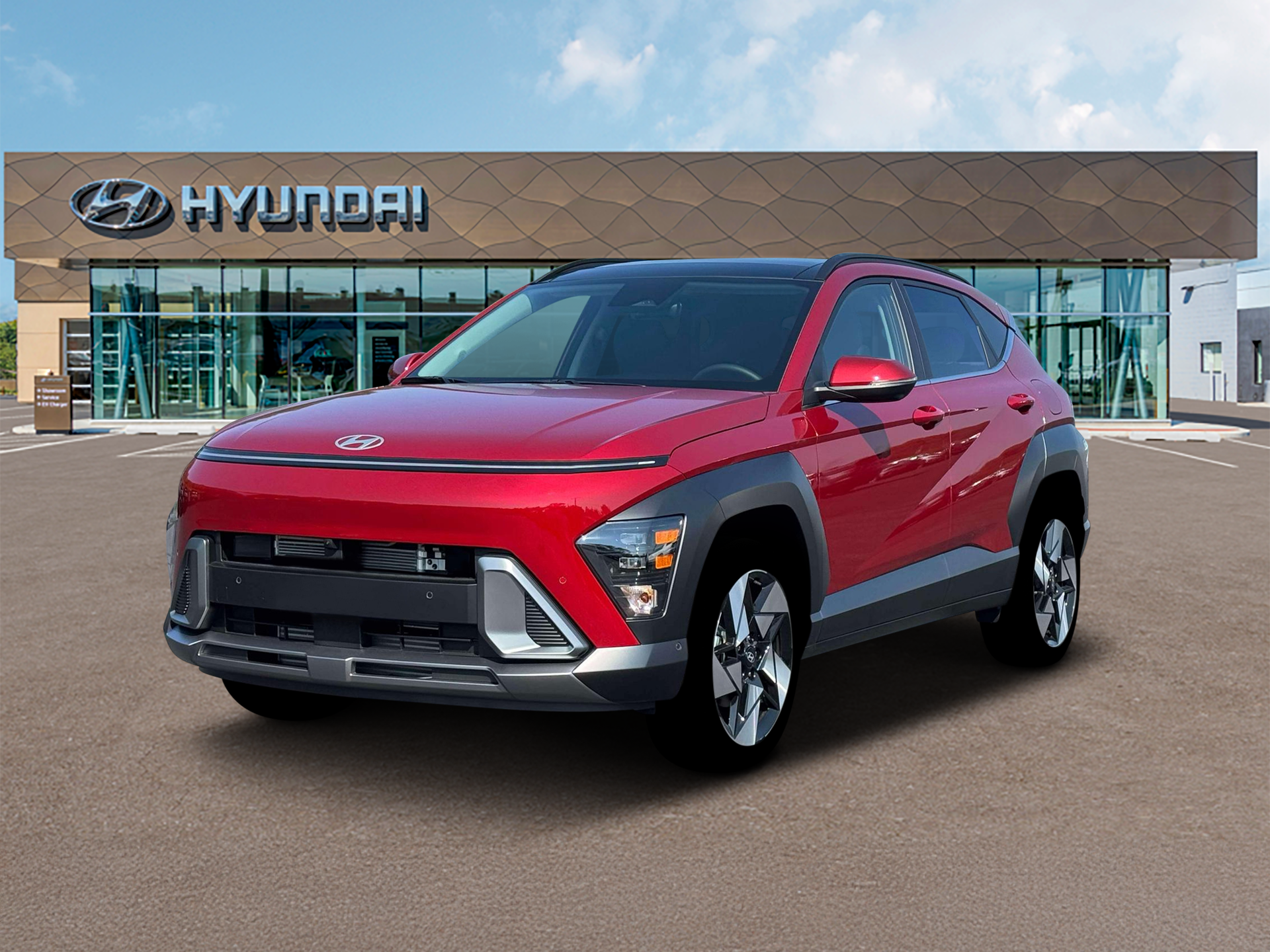 New 2026 Red Hyundai Limited AWD image 1