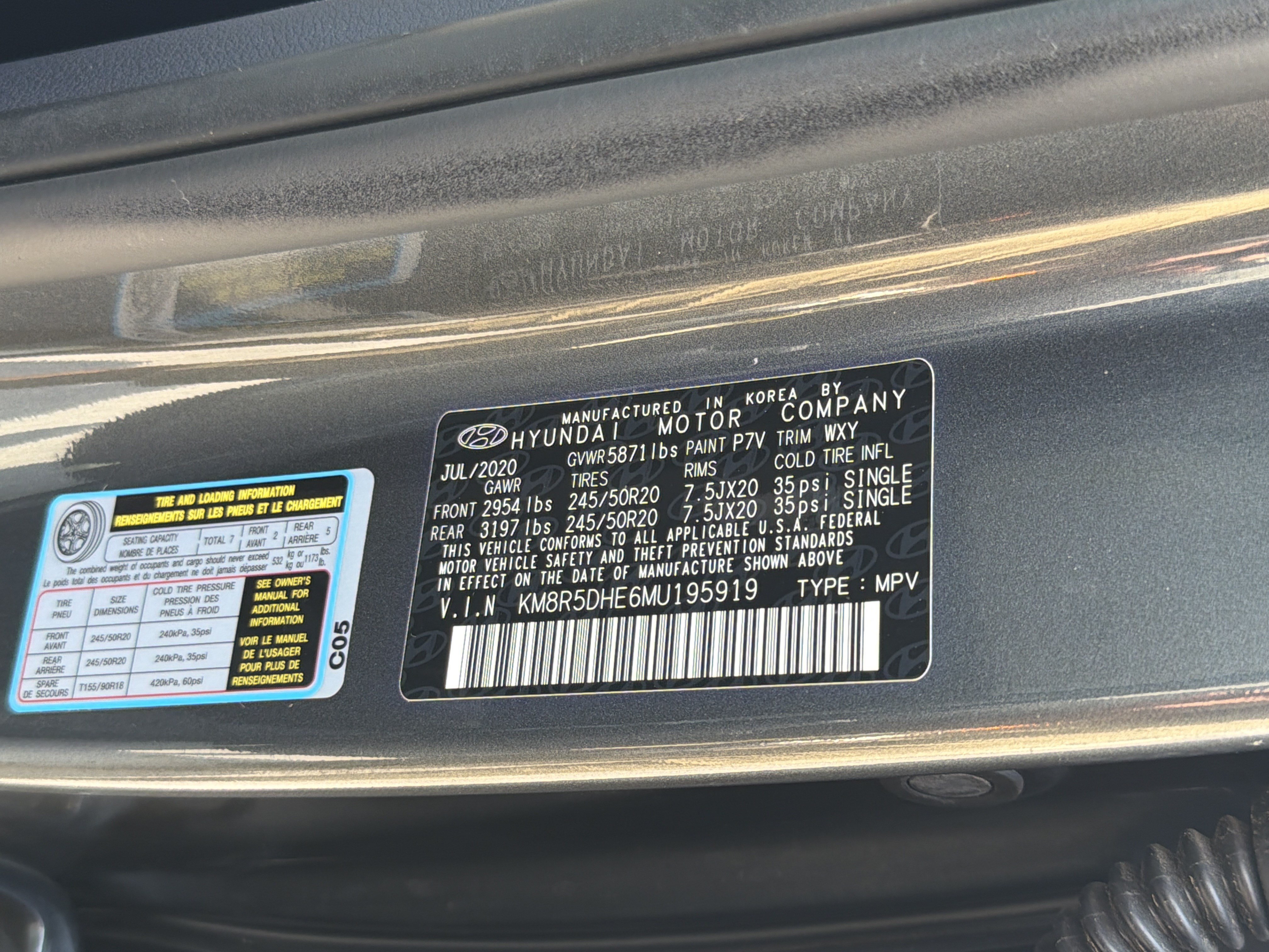 Used 2021 Steel Graphite Hyundai Limited image 32