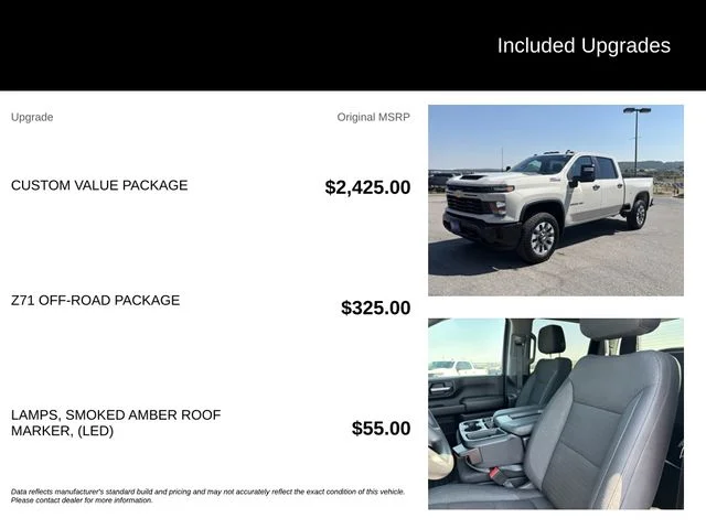 Certified Used 2026 White Chevrolet Custom image 5