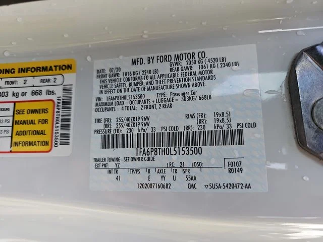 Used 2020 White Ford EcoBoost Premium image 33