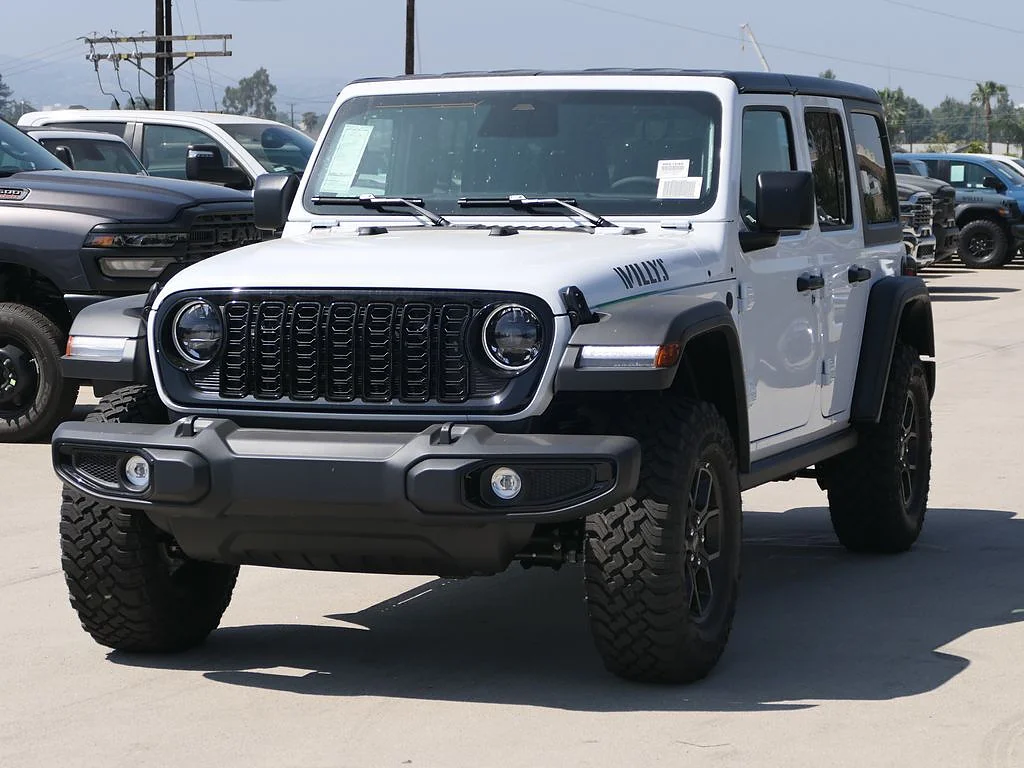 New 2026 Bright White Clear Coat Jeep 4-Door Willys 4x4 image 7