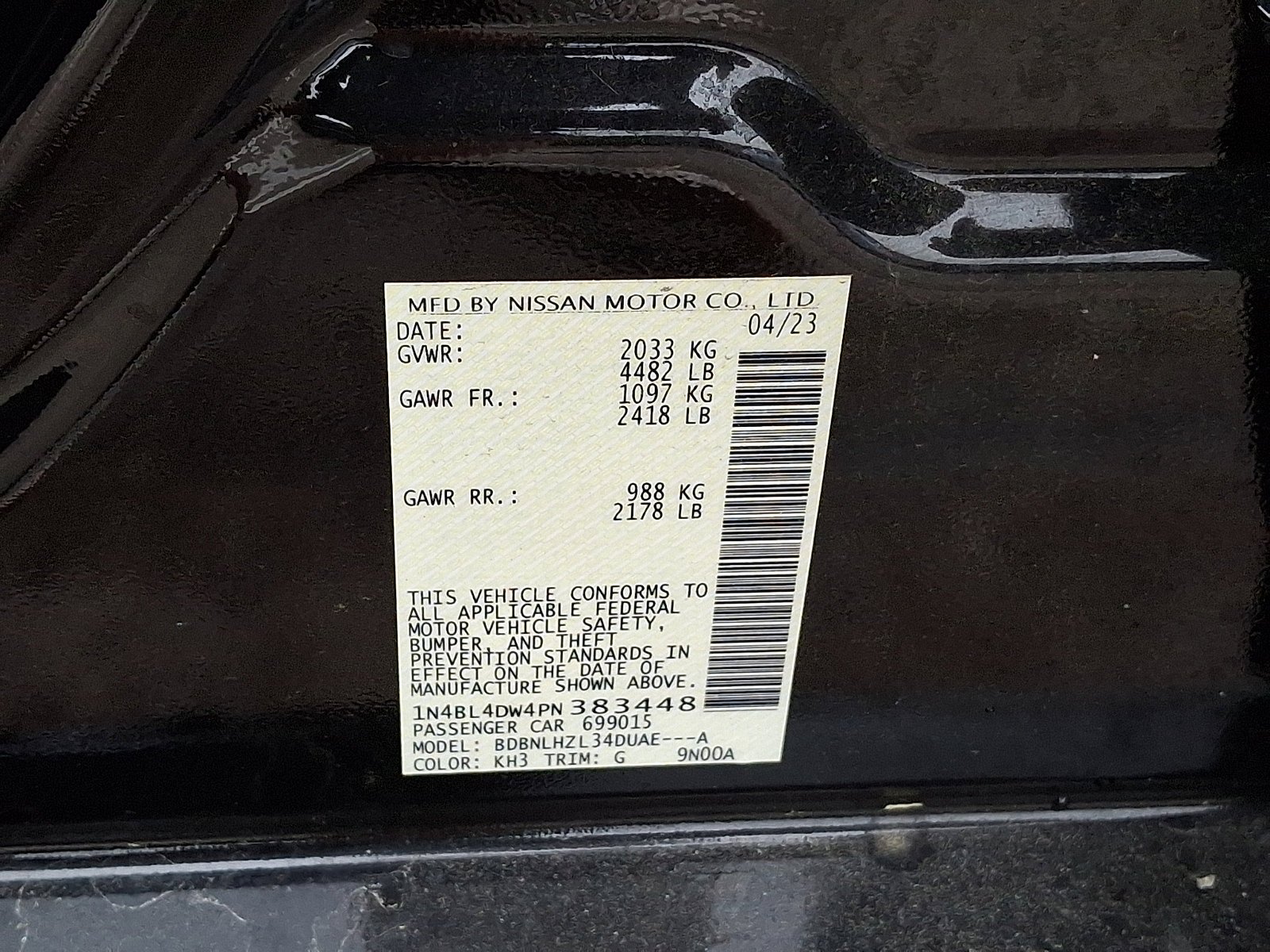 Used 2023 Super Black Nissan 2.5 SV image 26