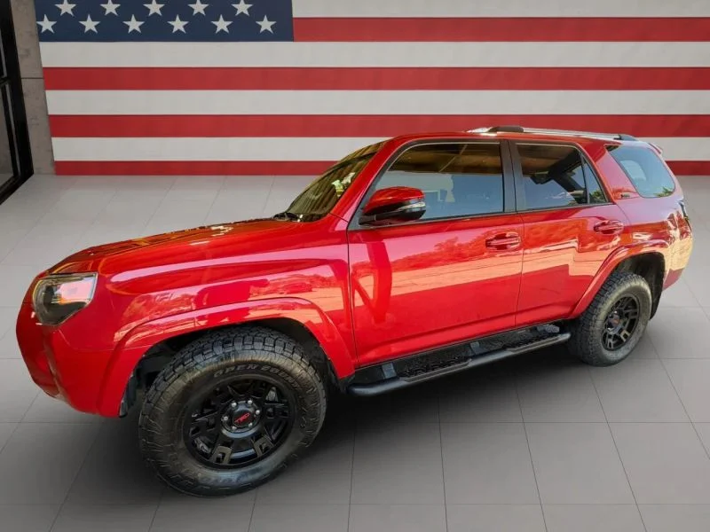 Used 2021 Red Toyota SR5 Premium Sport Utility 4D image 2