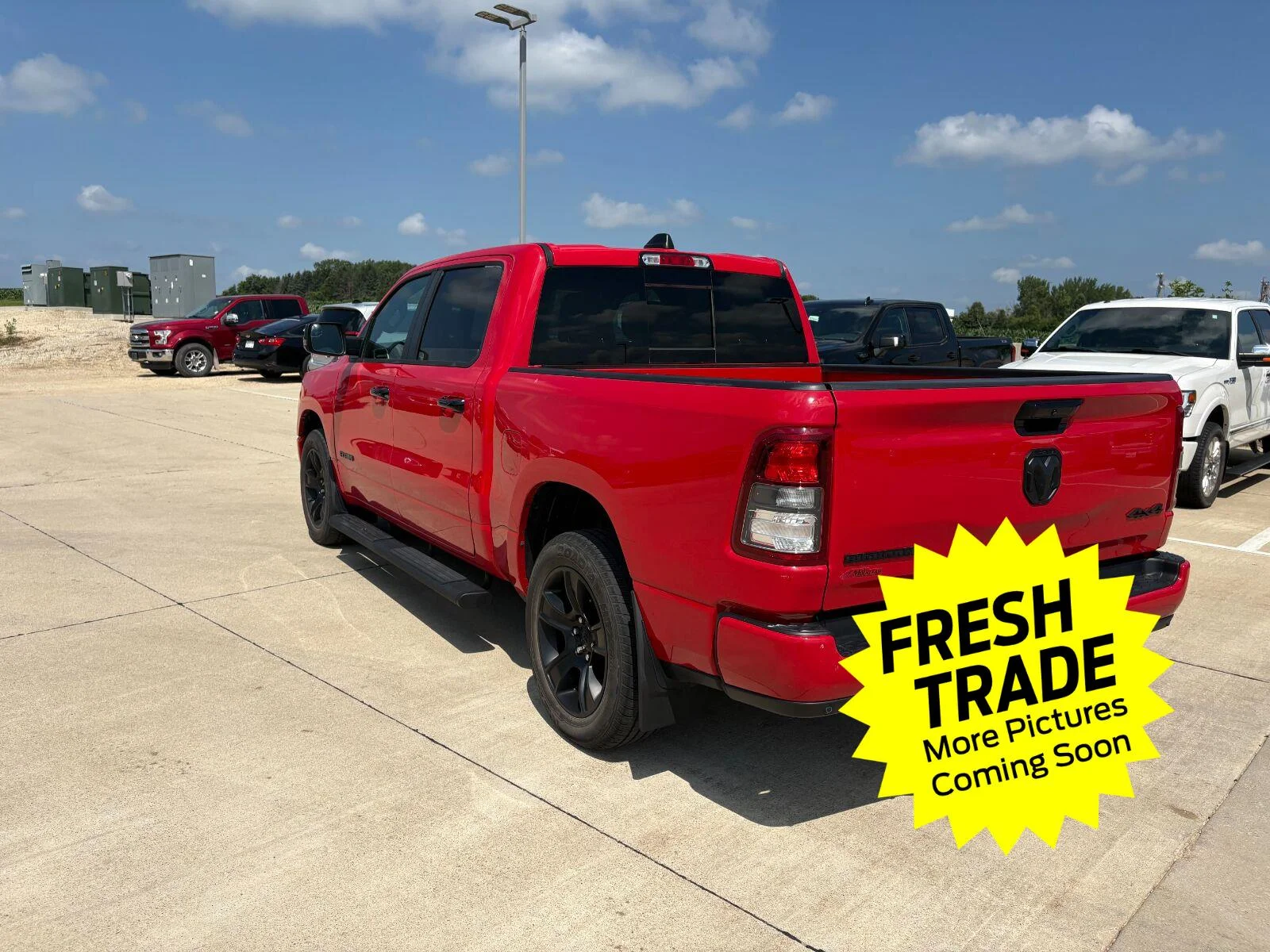 Used 2023 Flame Red Clearcoat Ram Big Horn image 4
