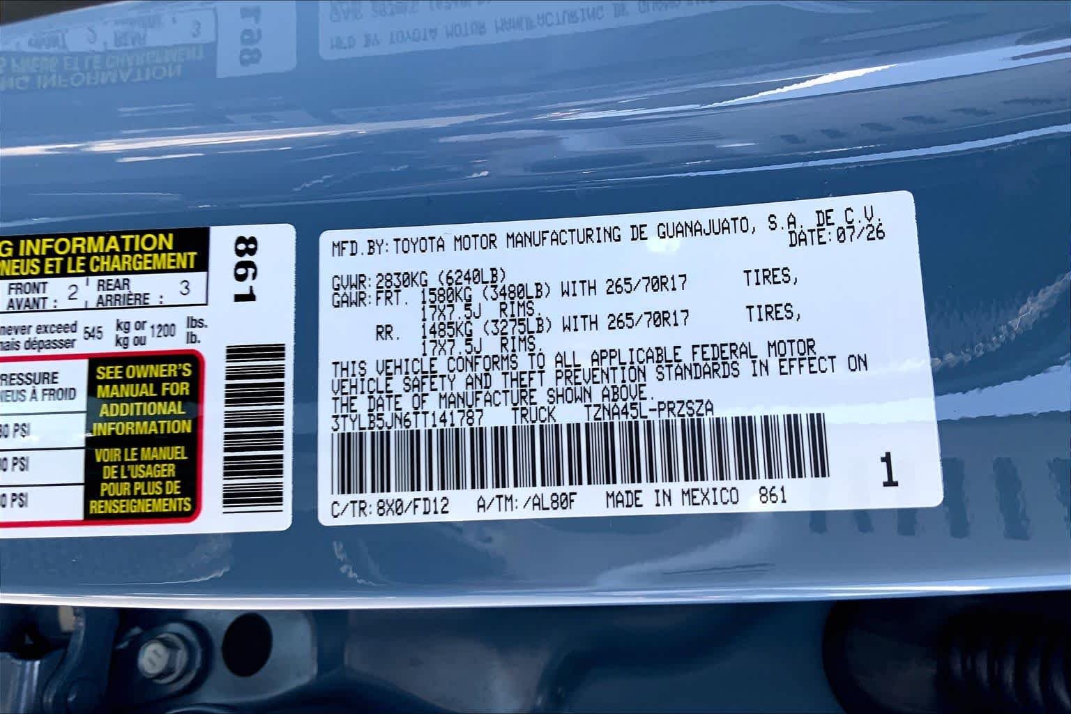 New 2026 Heritage Blue Toyota TRD Off-Road image 21