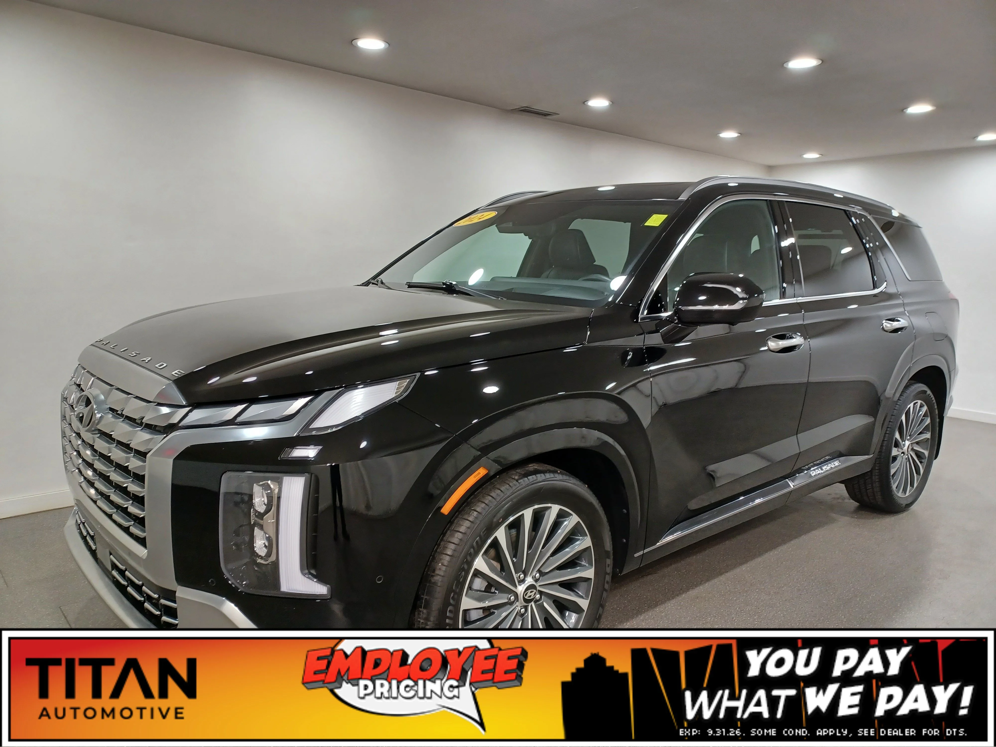 Certified Used 2024 Abyss Black Hyundai Ultimate Calligraphy AWD*7 Pass | Adaptive Cruise | Remote Start | Nav | 360 Cam | Cooled Leather image 1