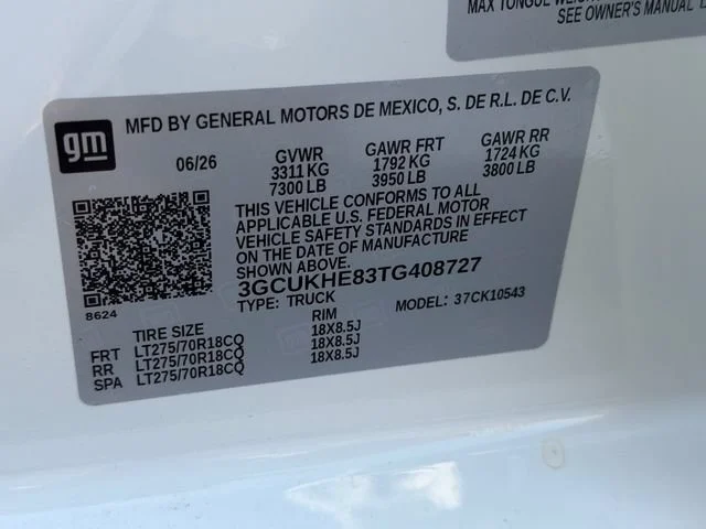 New 2026 Summit White Chevrolet ZR2 image 14