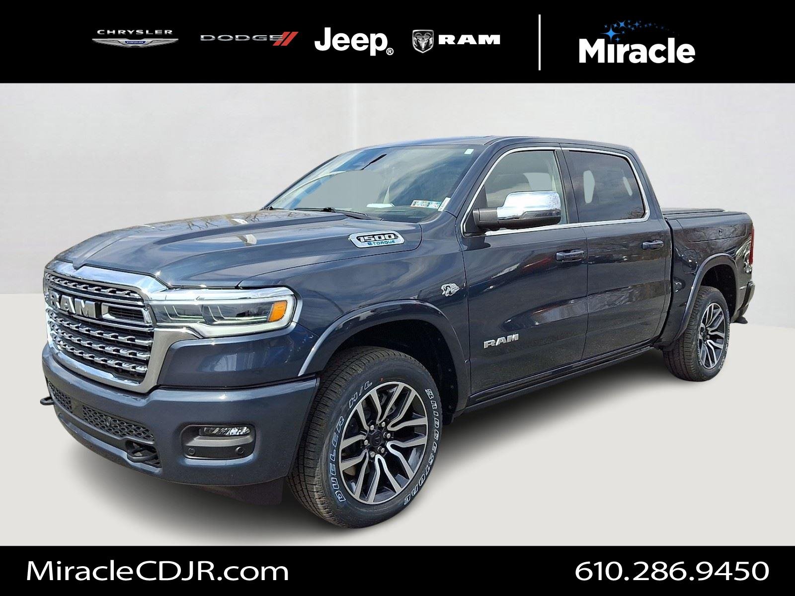 New 2026 Forged Blue Metallic Exterior Paint RAM Longhorn image 1