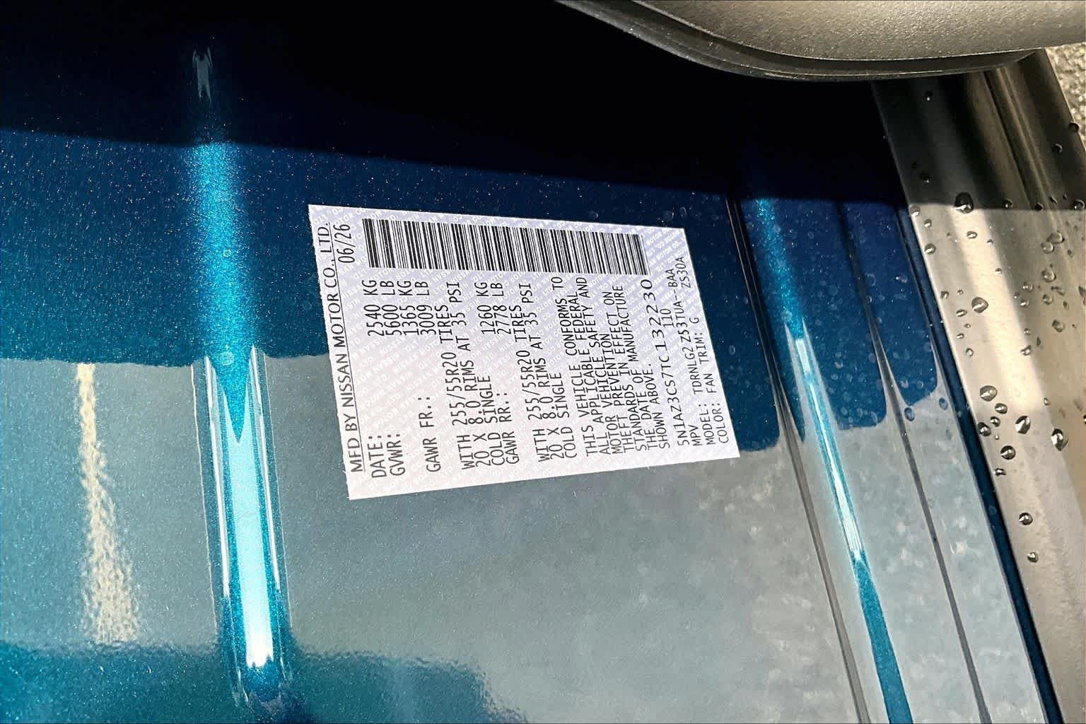 New 2026 Aurora Blue Pearl Metallic Nissan SL image 14