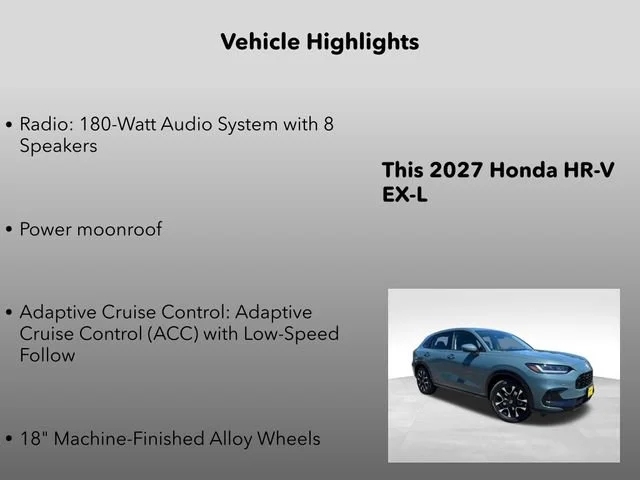 New 2027 Nordic Forest Pearl Honda EX-L image 5