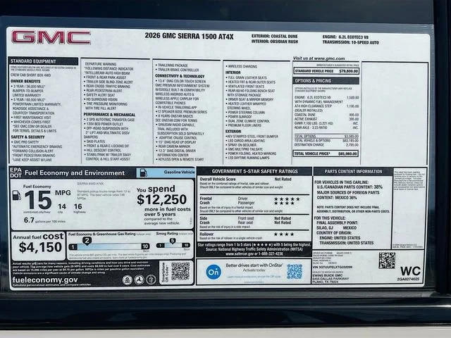 2026 GMC Sierra 1500 AT4X - Photo 21
