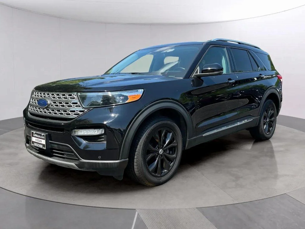 Used 2021 Agate Black Metallic Ford Limited image 8