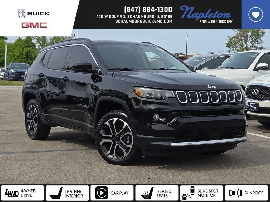 Used 2022 Black Jeep Limited image 1