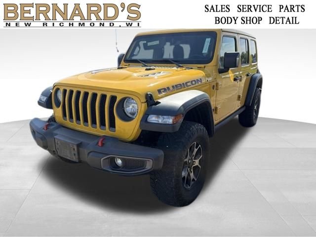 Used 2018 Yellow Jeep Unlimited Rubicon image 1